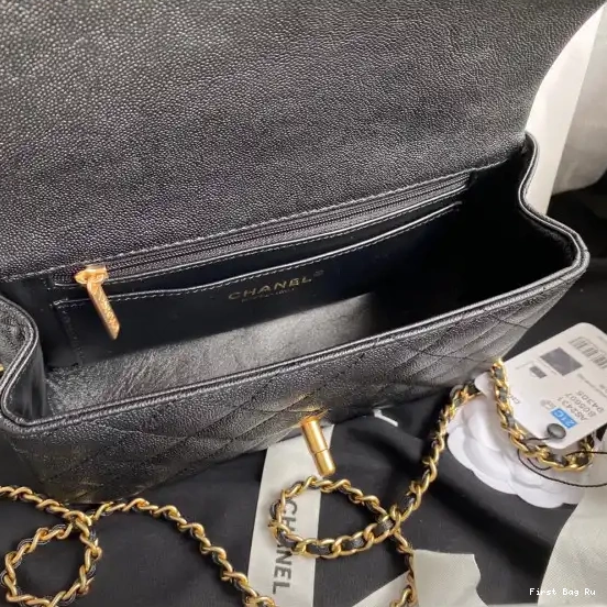 First Bag Ru CHANEL BAG MINI TOP FLAP HANDLE WITH 0622